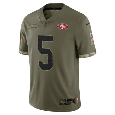 NFL San Francisco 49ers Salute to Service (Trey Lance) Men's Limited Football Jersey. Nike.com