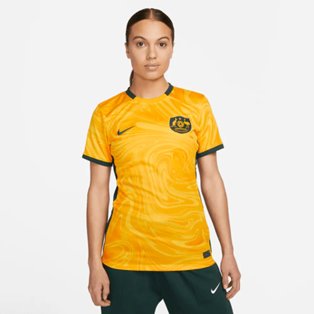 Nike Australia 2023 Stadium Home Women's Nike Dri-FIT Football Shirt. UK