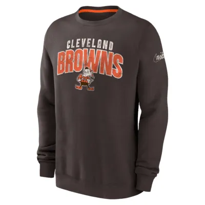 Cleveland Browns Nike Rewind Club Pullover Hoodie - Heather Charcoal