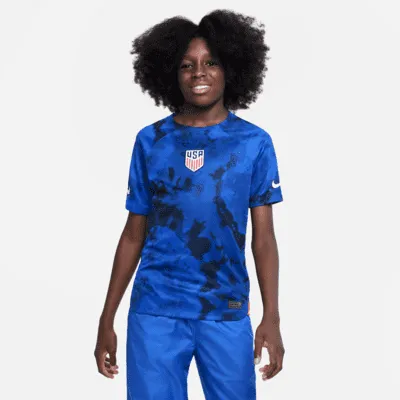 USMNT 2022/23 Stadium Away Big Kids' Nike Dri-FIT Soccer Jersey. Nike.com