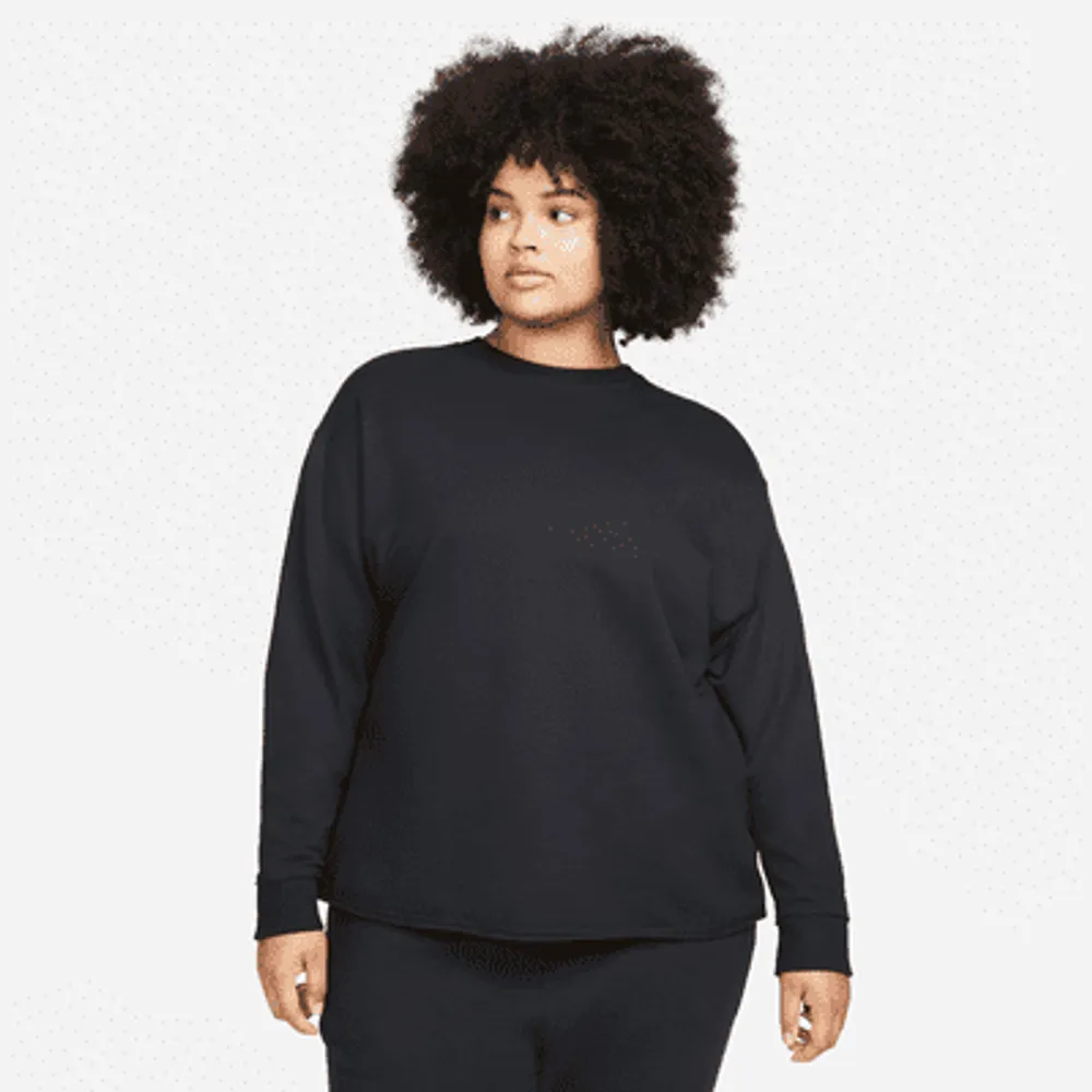 Nike Yoga Luxe Women's Fleece Crew Top (Plus Size). Nike.com