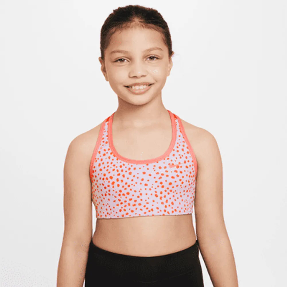 Nike Girl Reversible Sports Bra ~ Pink, Orange & White ~ DRI-FIT ~ Size  Medium