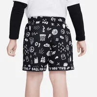 Nike Little Kids' Printed Tricot Basketball Shorts. Nike.com