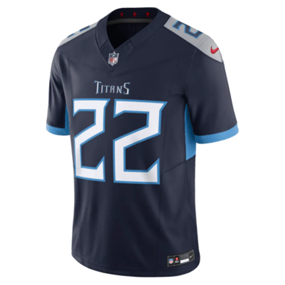 Men's Nike Derrick Henry Light Blue Tennessee Titans Vapor F.U.S.E. Limited Jersey Size: Large