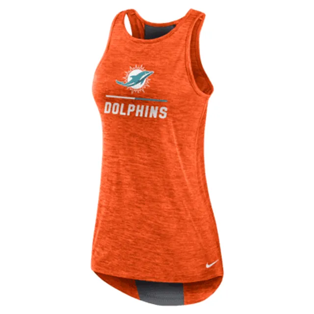 Nike Women's Miami Dolphins Dri-fit Performance Tank Top in White