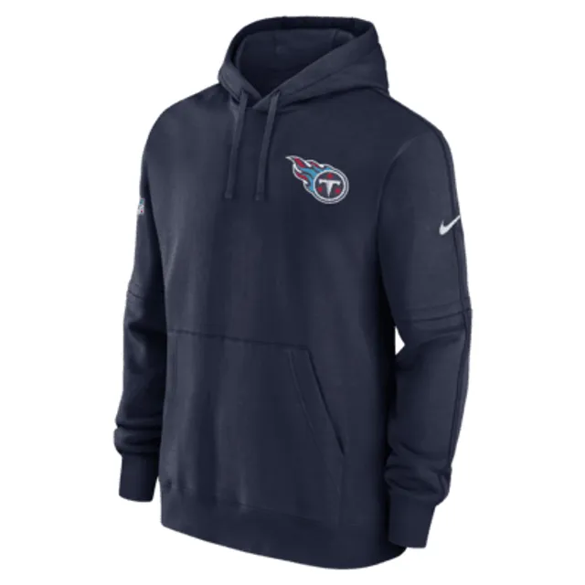 Nike Tennessee Titans Navy Sideline Club Fleece Pullover Hoodie