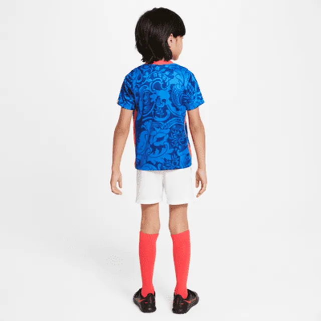 Brazil 2022/23 Home Little Kids' Nike Dri-FIT Soccer Kit.