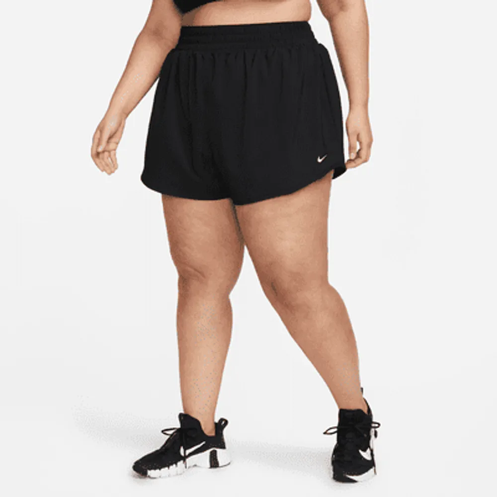 Nike Dri-FIT One Women's Ultra High-Waisted 3 Brief-Lined Shorts (Plus  Size).