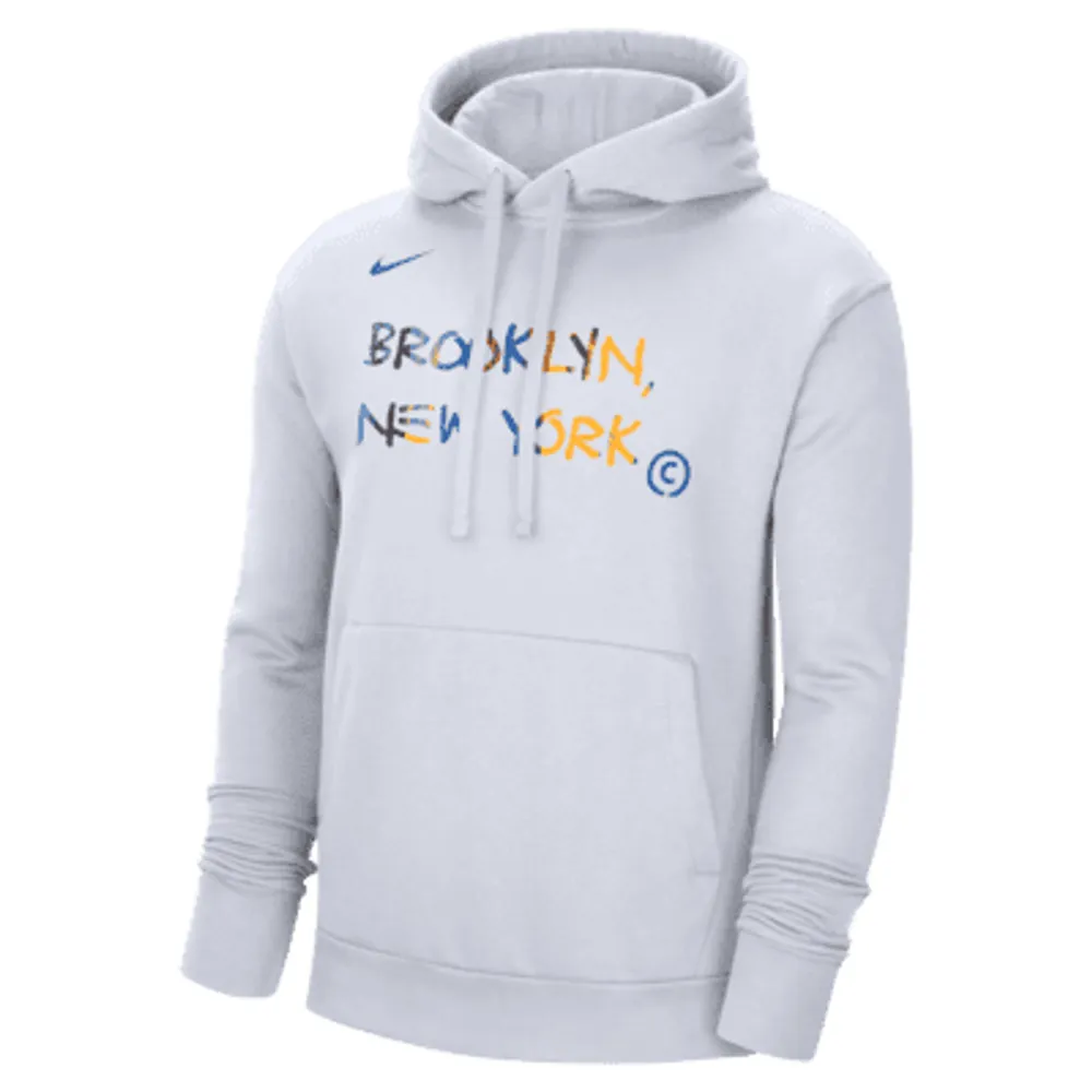 Brooklyn Nets City Edition Men's Nike NBA Fleece Pullover Hoodie. Nike.com