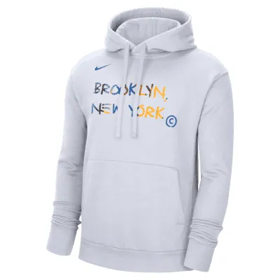 Brooklyn Nets City Edition Men's Nike NBA Fleece Pullover Hoodie. Nike.com