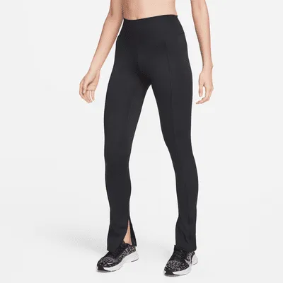 Nike One Women's High-Waisted Full-Length Split-Hem Leggings. Nike.com