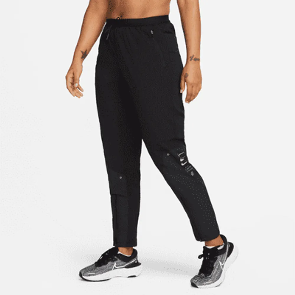 Women's Nike Therma-FIT Essential Running Pants - Black/Black/Reflective  Silver