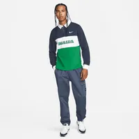 Nigeria Men's Nike Dri-FIT Long-Sleeve Skate Polo. Nike.com