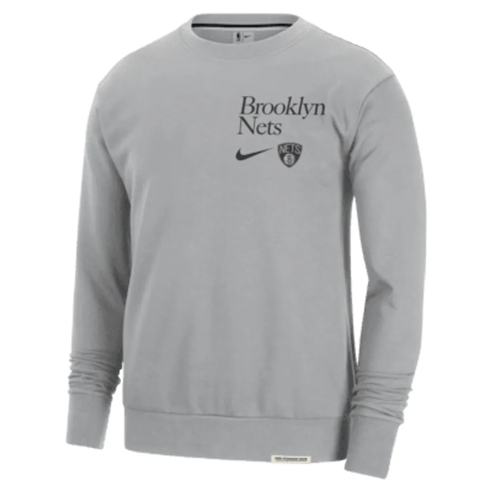 Brooklyn Nets Standard Issue Men's Nike Dri-FIT NBA Crew-Neck Sweatshirt. Nike.com