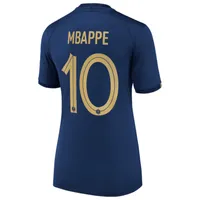 France National Team 2022/23 Stadium Home (Kylian Mbappe) Women's Nike Dri-FIT Soccer Jersey. Nike.com