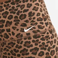 Nike One Women's High-Waisted 7" Leopard Print Biker Shorts. Nike.com