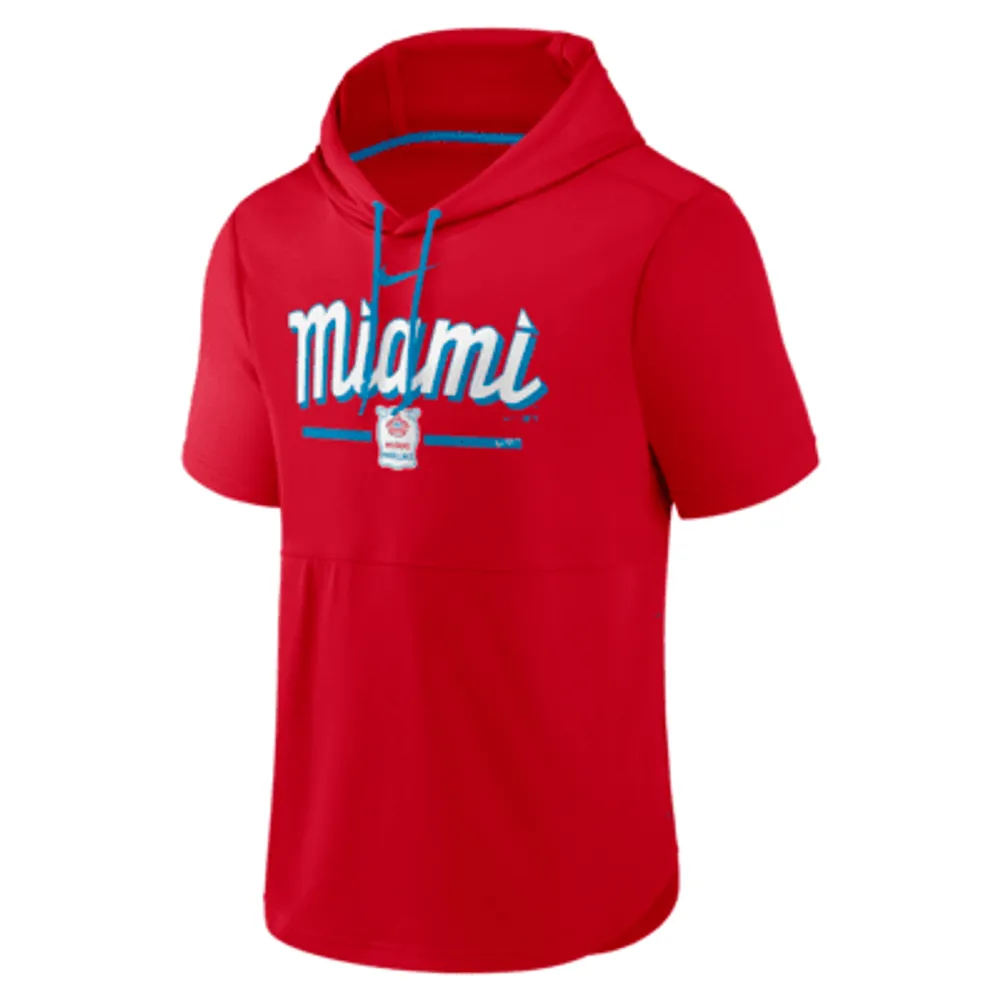Nike City Connect (MLB Miami Marlins) Men's Short-Sleeve Pullover Hoodie.  Nike.com