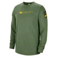 Jordan College Dri-FIT (Michigan) Men's Crew-Neck Sweatshirt. Nike.com