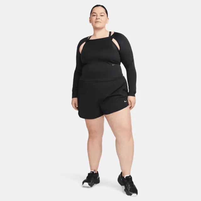 Nike Dri-FIT One Women's High-Waisted 3 Brief-Lined Shorts (Plus Size).  Nike.com