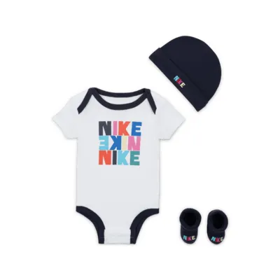 Nike Hat, Booties and Bodysuit Box Set Baby 3-Piece Set. Nike.com