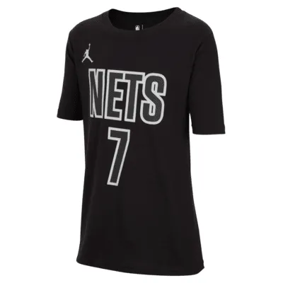 Kevin Durant Brooklyn Nets Statement Edition Big Kids' (Boys') Jordan NBA T-Shirt. Nike.com