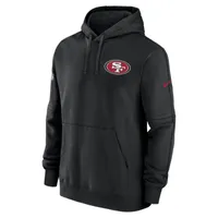 Nike Men's San Francisco 49ers Sideline Club Red Pullover Hoodie