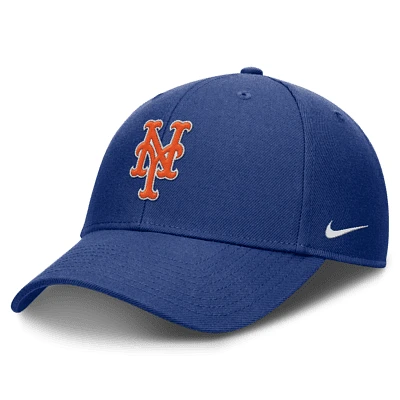 New York Mets Evergreen Club Men's Nike Dri-FIT MLB Adjustable Hat. Nike.com