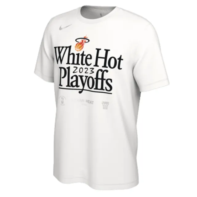 Men's Miami Heat Nike White 2022 NBA Playoffs Mantra T-Shirt
