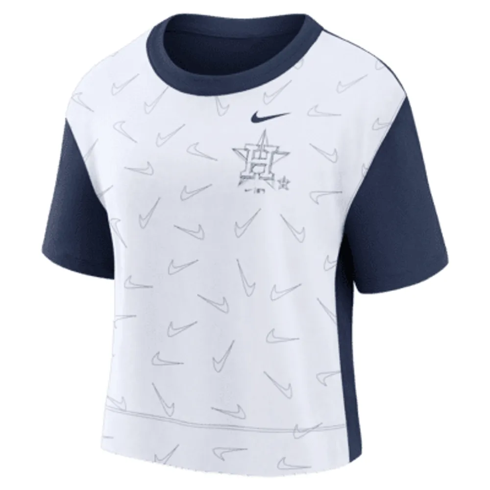 Nike Team Lineup (MLB Houston Astros) Women's Cropped T-Shirt