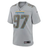 Justin Herbert Los Angeles Chargers Nike Women's Atmosphere Fashion Game  Jersey - Gray