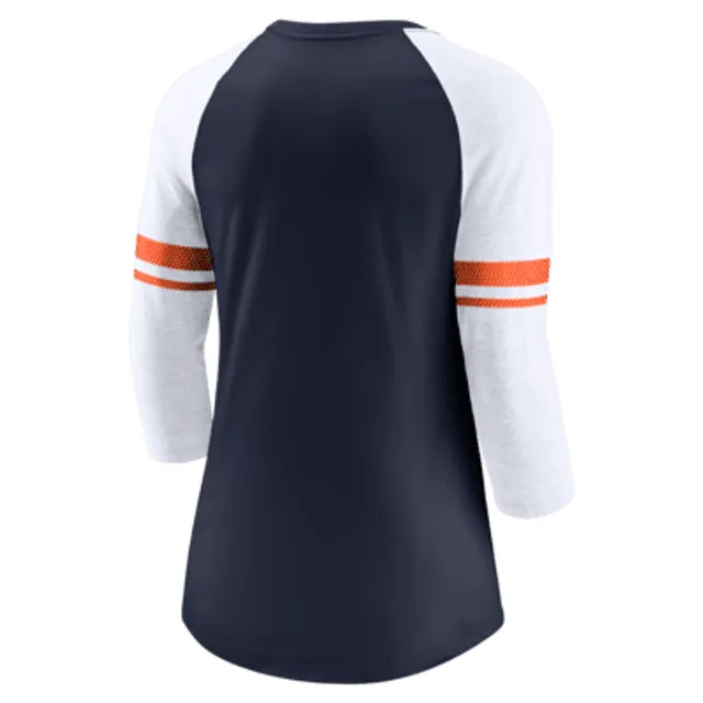 Women's Nike Orange/Navy Denver Broncos High Hip Fashion T-Shirt