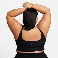 Nike Zenvy Rib Women's Light-Support Non-Padded Longline Sports Bra (Plus Size). Nike.com