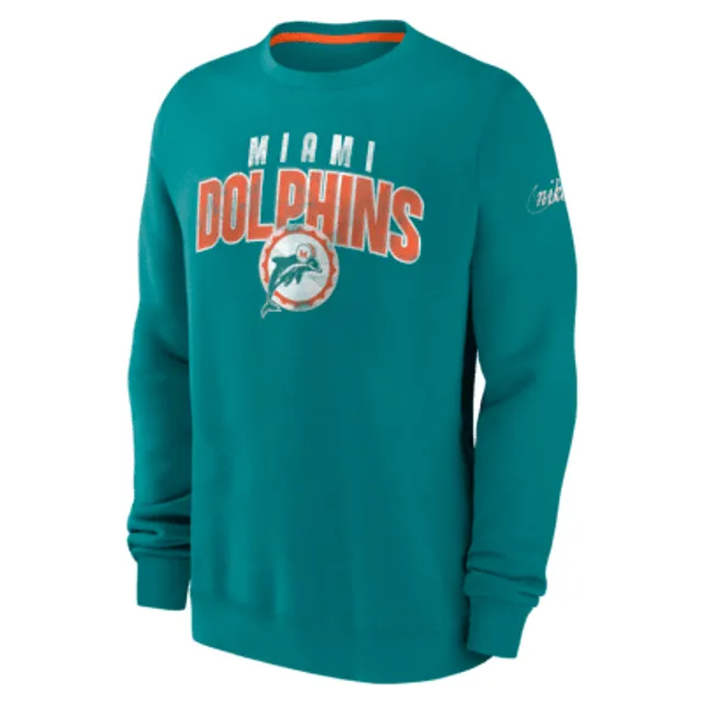 Men's NFL x Staple Aqua Miami Dolphins Split Logo Pullover Hoodie Size: Extra Large