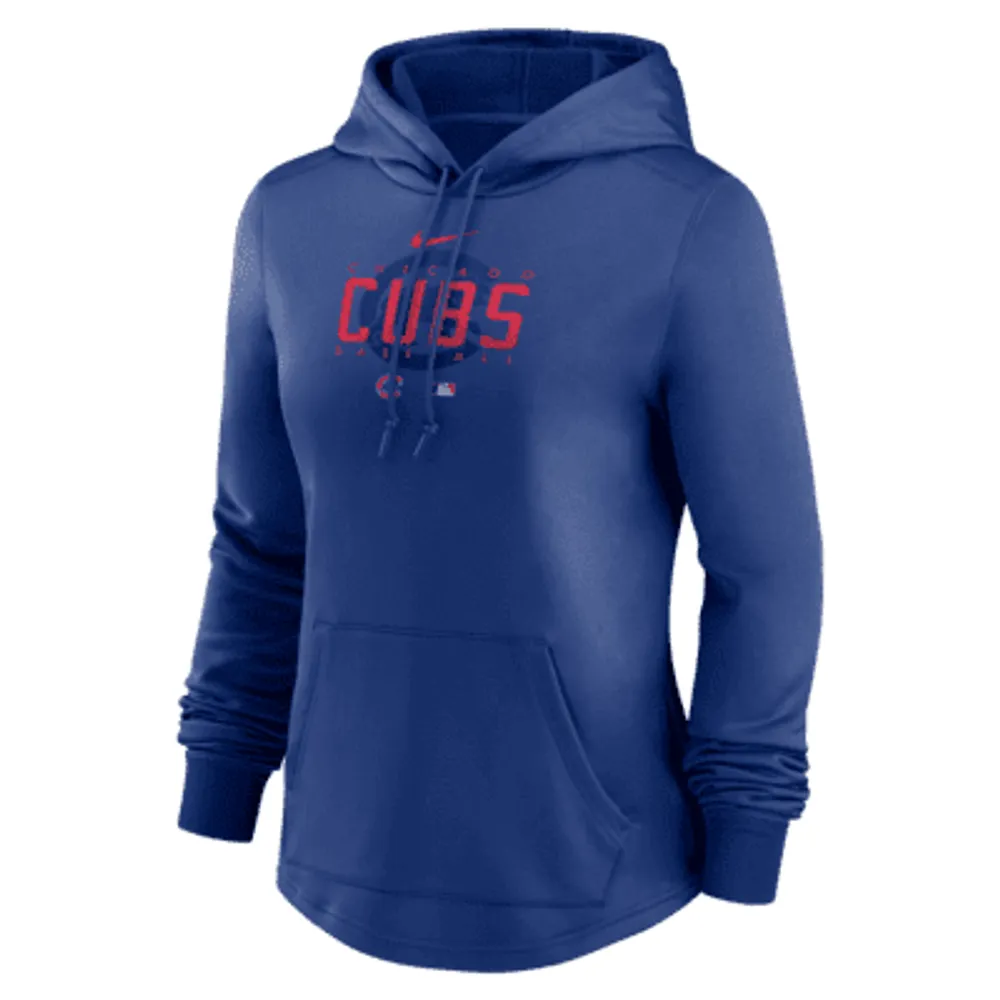 Nike Therma Pregame (MLB Chicago Cubs) Women's Pullover Hoodie. Nike.com