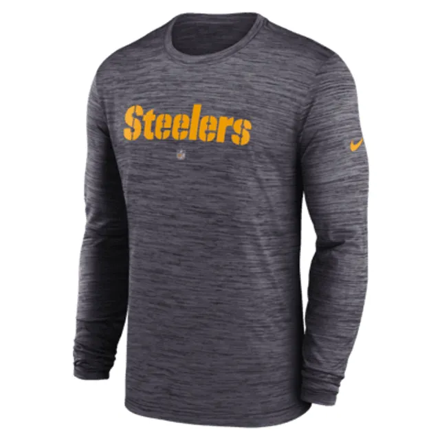 Nike Pittsburgh Steelers Grey Logo Essential Short Sleeve T Shirt