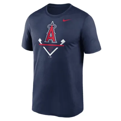 Youth Red Los Angeles Angels Icon Baseball T-Shirt Size: 2XL