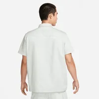 Nike Life Men's Woven Military Short-Sleeve Button-Down Shirt. Nike.com