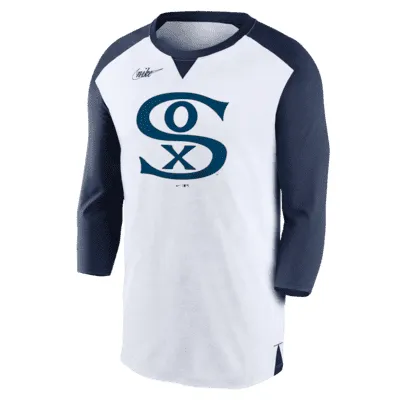 Nike Rewind Colors (MLB Chicago White Sox) Men's 3/4-Sleeve T-Shirt. Nike.com