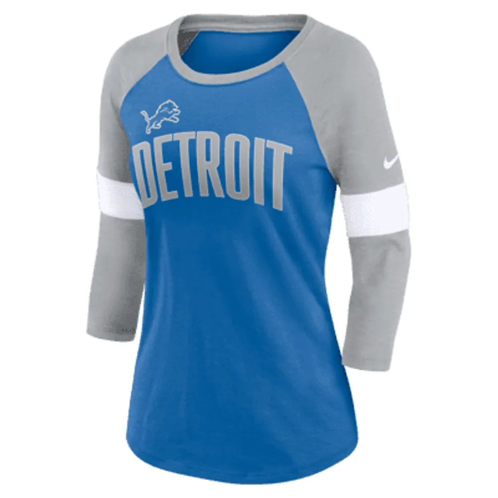 Nike Pride (NFL Detroit Lions) Women's 3/4-Sleeve T-Shirt. Nike.com