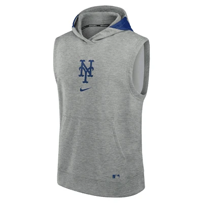 New York Mets Authentic Collection Early Work Men’s Nike Dri-FIT MLB Sleeveless Pullover Hoodie. Nike.com