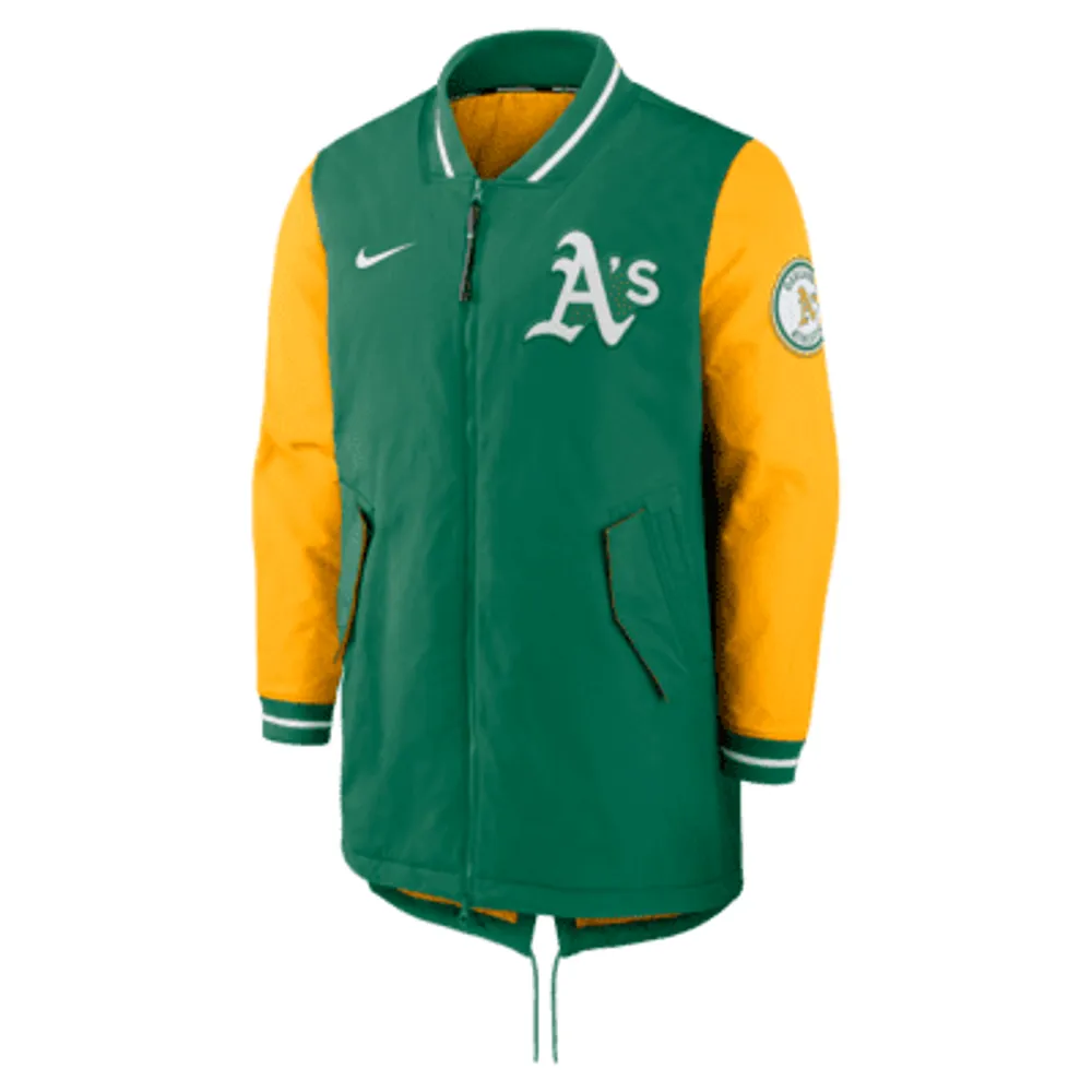 Men's Nike Gold Oakland Athletics Authentic Official Team Jersey
