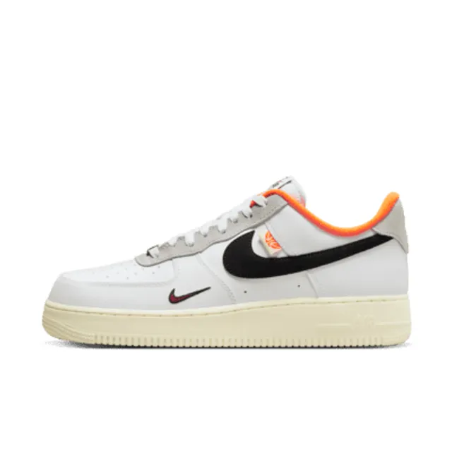 Nike Air Force 1 Sneakers Low LV8 Black Orange Peel Mens 11 