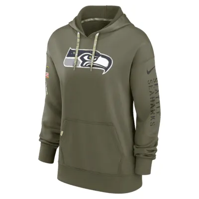 Nike Dri-FIT Salute to Service Logo (NFL Seattle Seahawks) Women's Pullover Hoodie. Nike.com