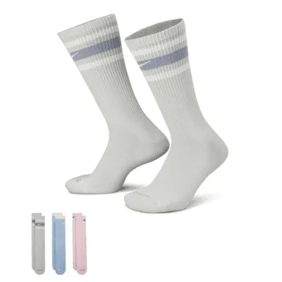 Nike Everyday Plus Cushioned Crew Socks (3 Pairs). Nike.com