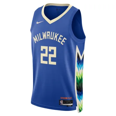 Giannis Antetokounmpo Milwaukee Bucks City Edition Nike Dri-FIT NBA Swingman Jersey. Nike.com