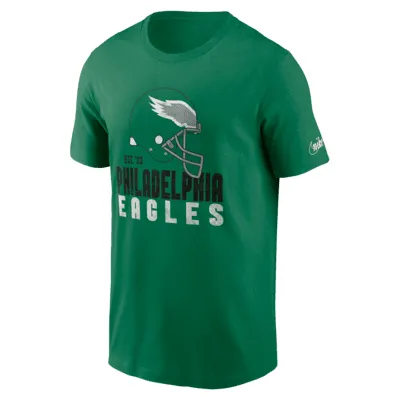 Philadelphia Eagles Crucial Catch Sideline Nike Men's NFL T-Shirt in Black, Size: Medium | 24200AZUR-AWM