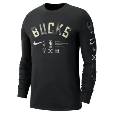 Milwaukee Bucks Men's Nike NBA Long-Sleeve T-Shirt. Nike.com