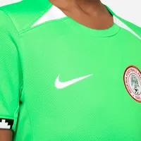 Nigeria 2023 Stadium Home Big Kids' Nike Dri-FIT Soccer Jersey. Nike.com