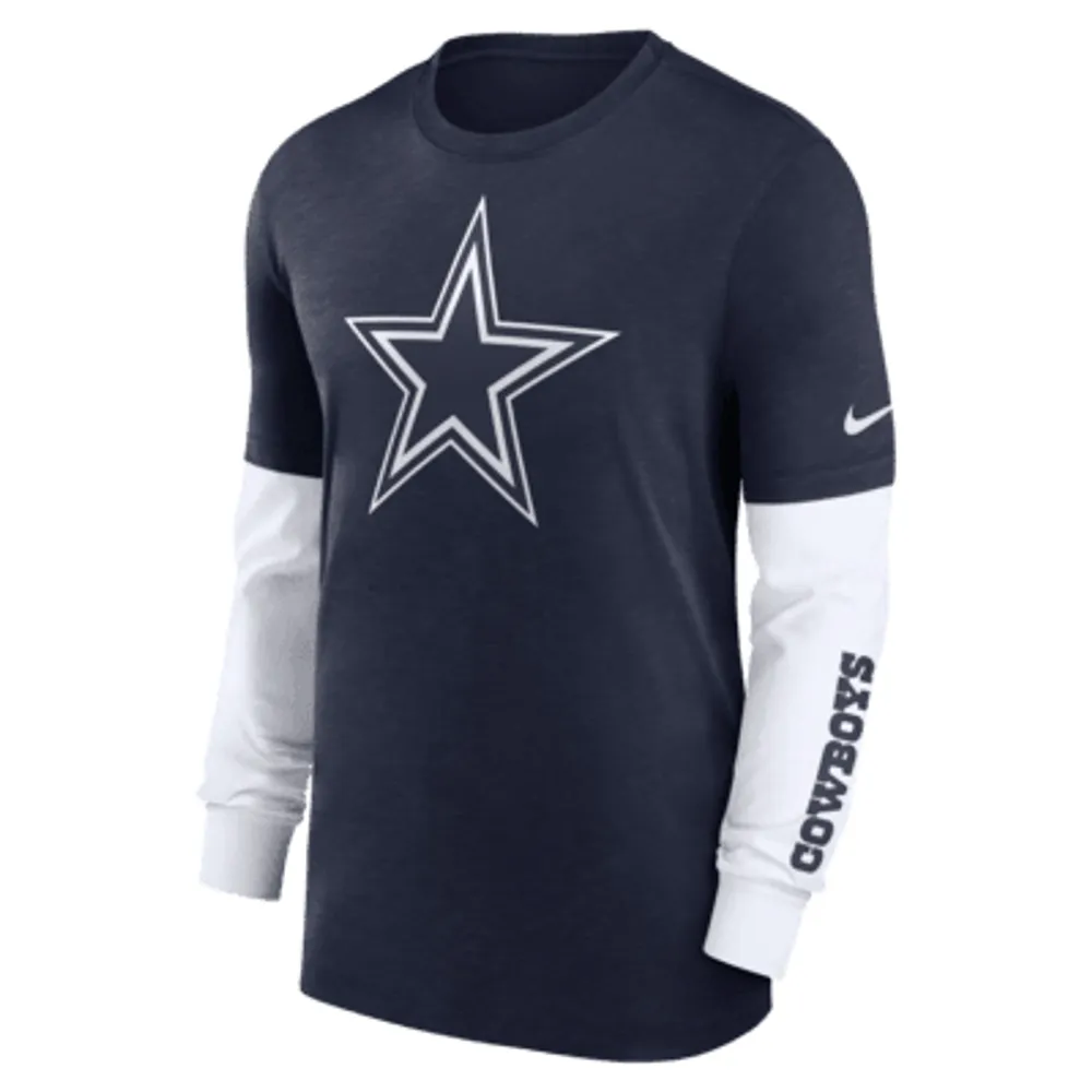 Dallas Cowboys on-Field Mens White Long Sleeve Nike Dri-Fit T