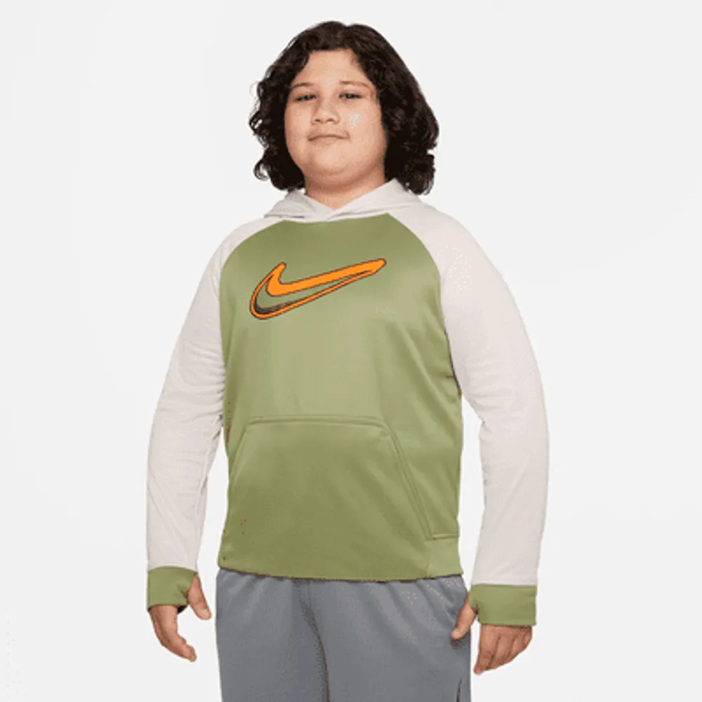 Nike Therma-FIT Big Kids' (Boys') Graphic Pullover Hoodie (Extended Size). Nike.com